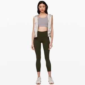EUC Lululemon Wunder Under High-Rise Tight 25" *Full-On Luxtreme *DarkOlive Sz 8